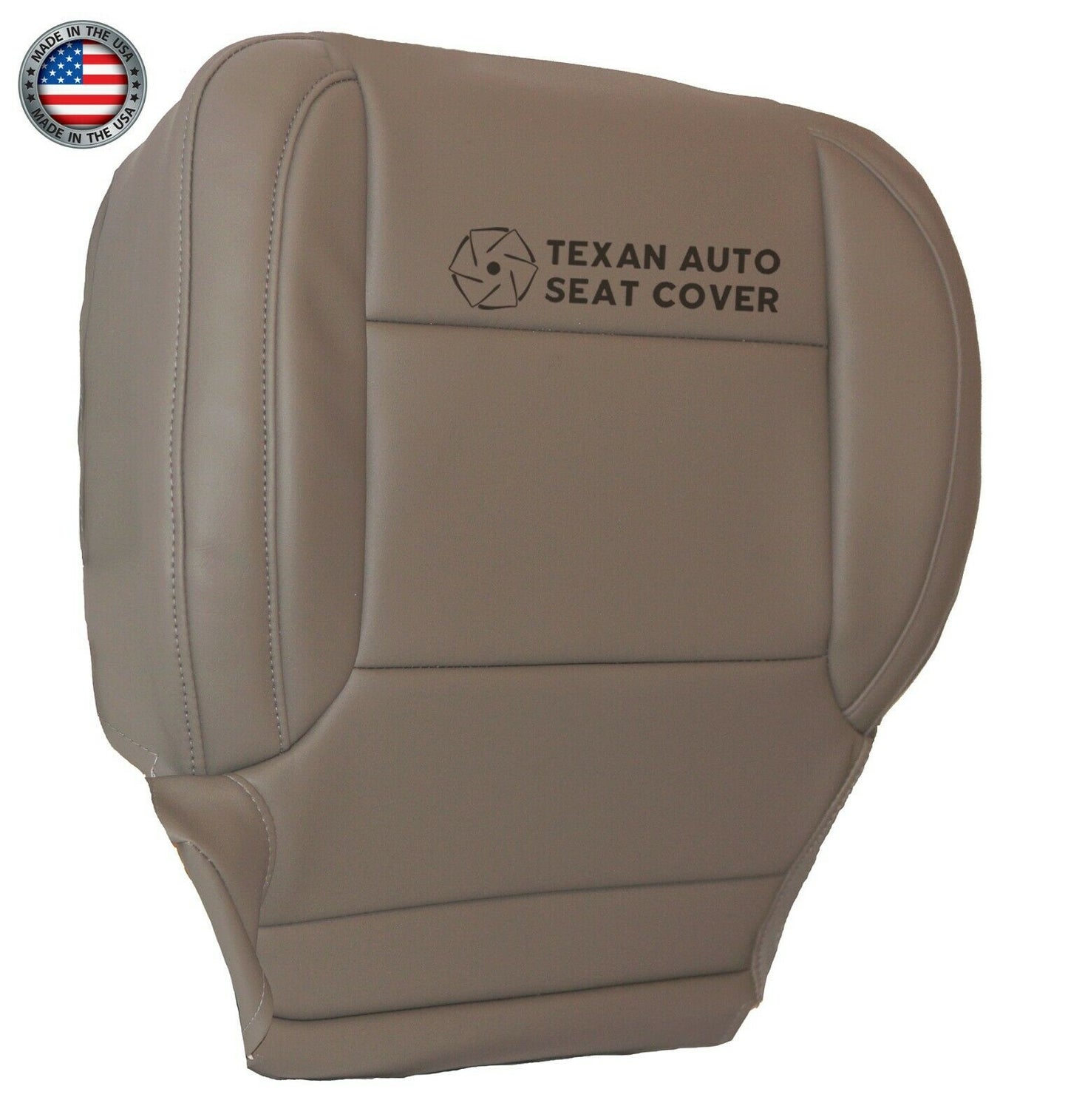 2015 to 2020 Chevy Tahoe/Suburban LT Driver Side Bottom Synthetic Leather Replacement Seat Cover Dune Tan
