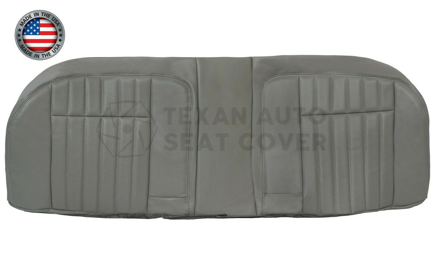 1994, 1995, 1996 Chevy Impala SS Second Row Bottom Perforated Synthetic Leather Replacement Seat Cover Gray