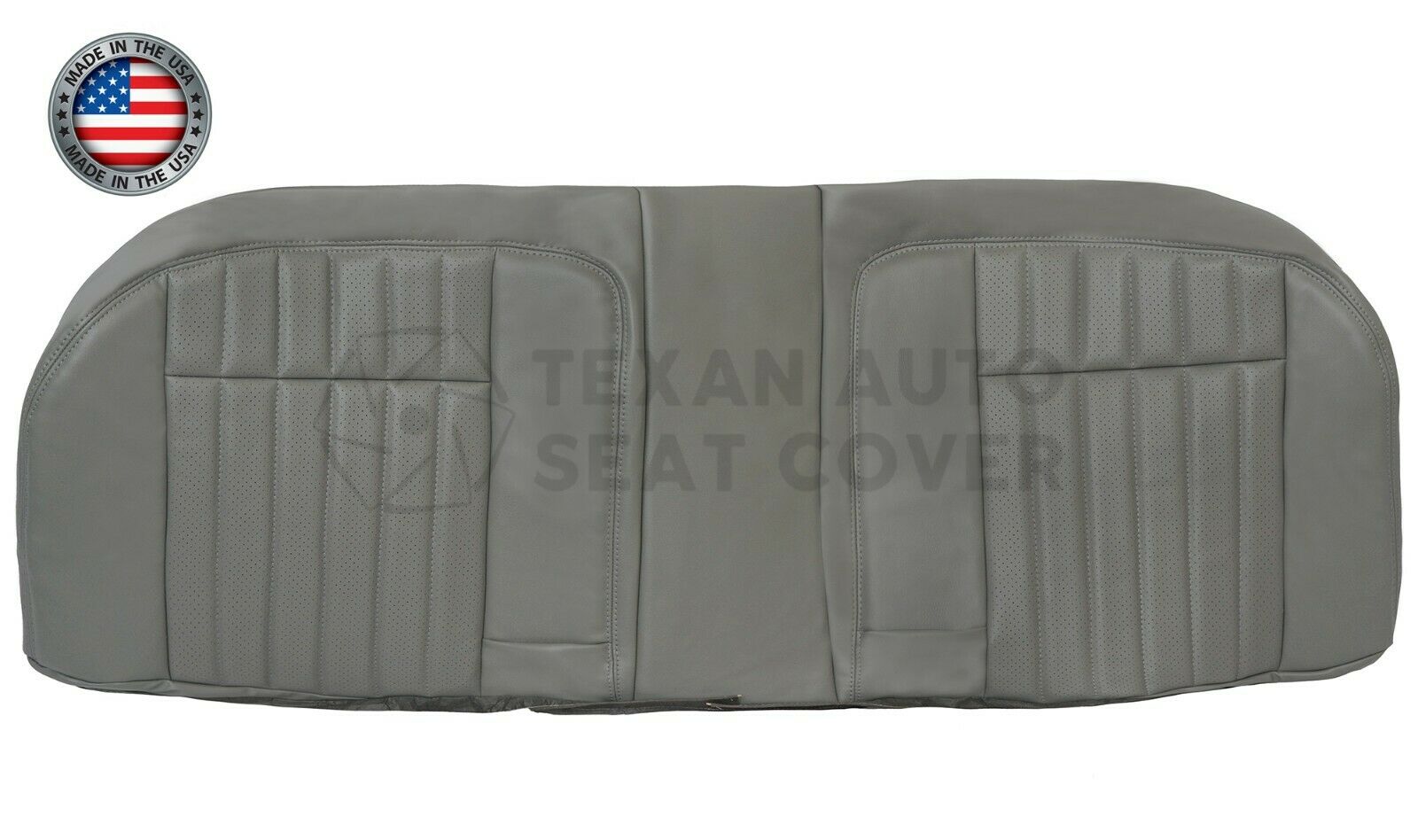 1994, 1995, 1996 Chevy Impala SS Second Row Bottom Perforated Synthetic Leather Replacement Seat Cover Gray