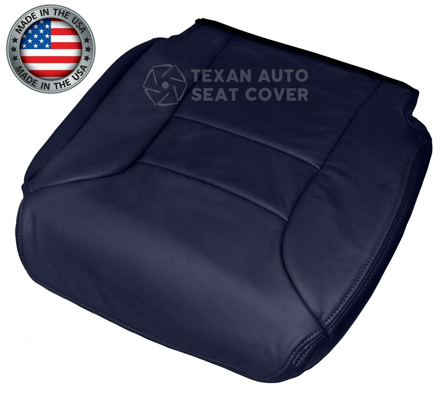 1995 to 2000 Chevy Silverado Driver Side Lean Back Synthetic Leather Seat Cover Blue
