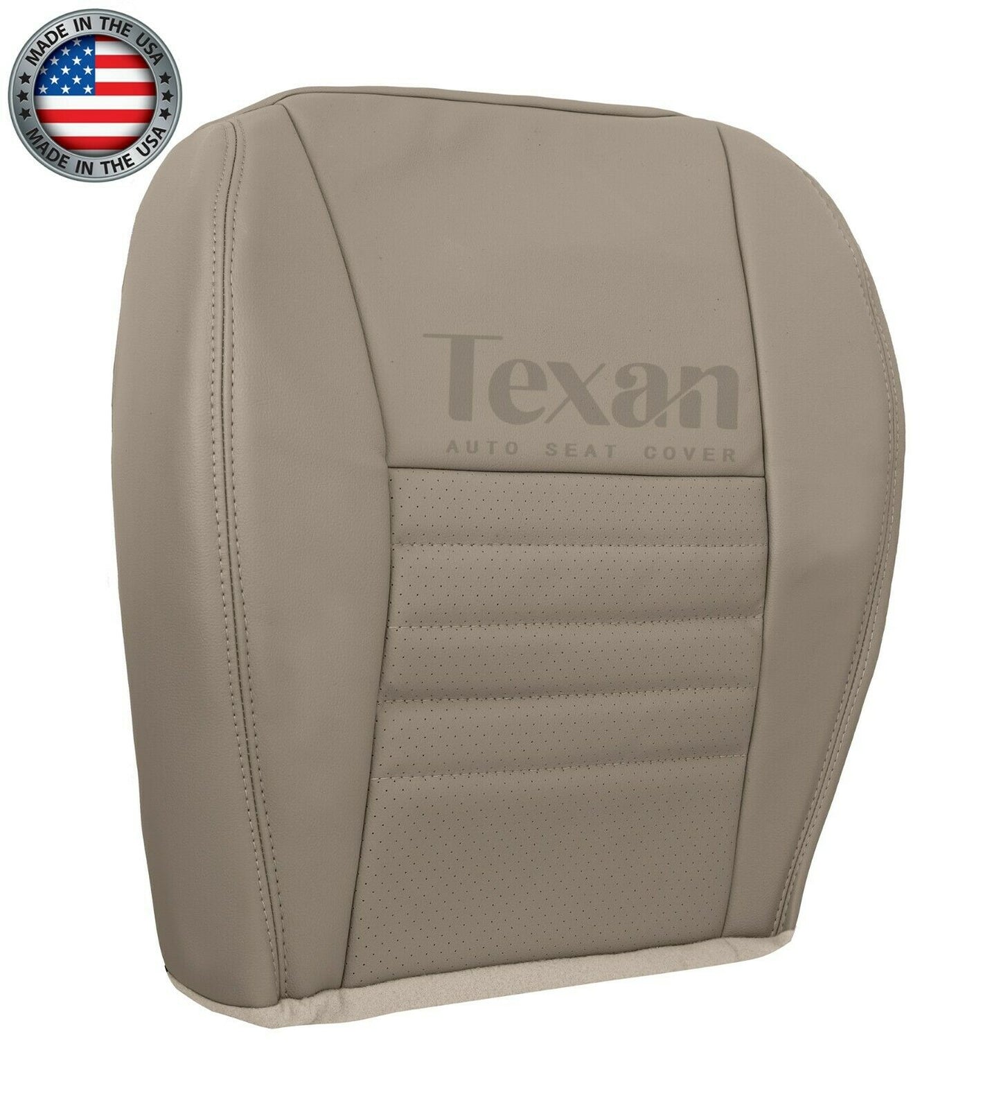 1999, 2000, 2001, 2002, 2003, 2004 Ford Mustang GT V8 Passenger Bottom Leather Seat Cover Tan