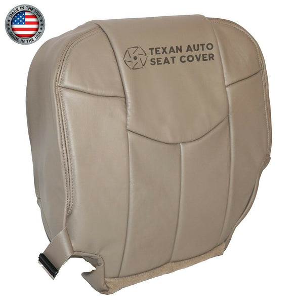 Fits 2002 Chevy Avalanche 1500 2500 LT LS Z71, Z66 Driver Side Bottom Synthetic Leather Replacement Seat Cover Tan