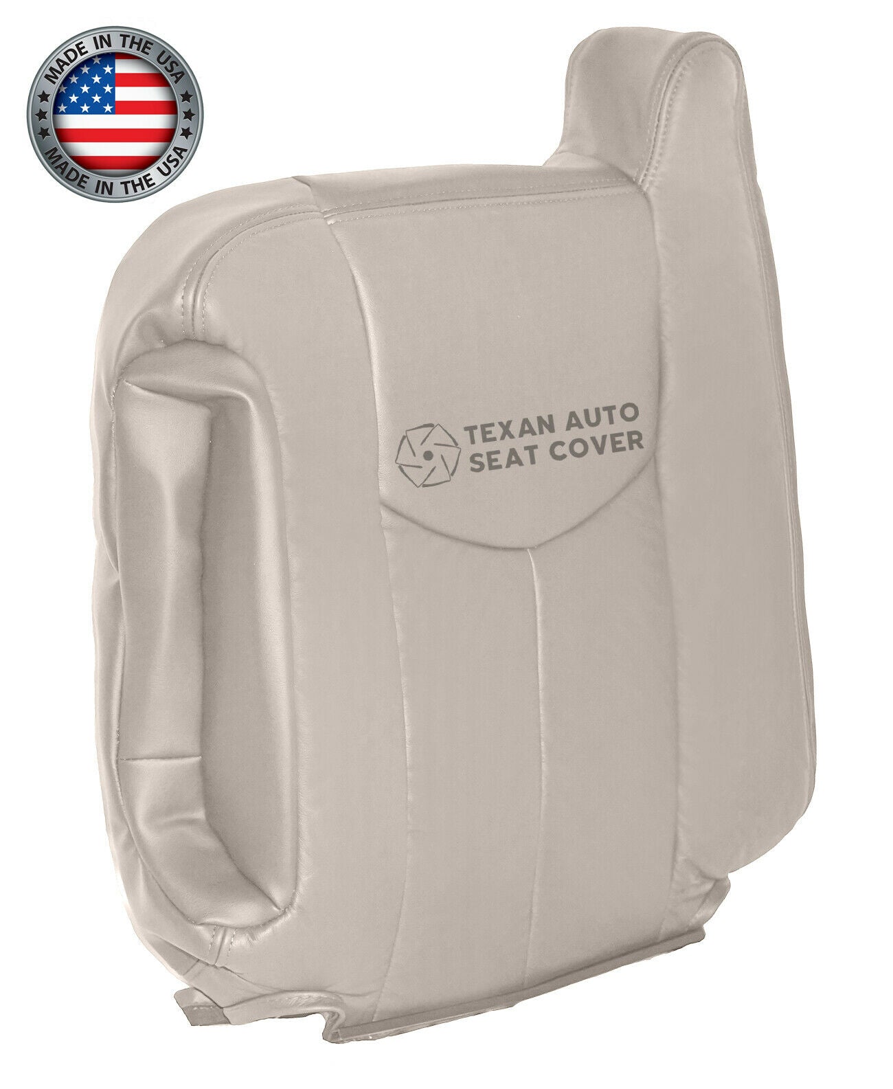 Fits 2005, 2006 Chevy Avalanche 1500 2500 LT LS Z71, Z66 Driver Side Lean Back  Synthetic Leather Replacement Seat Cover Shale
