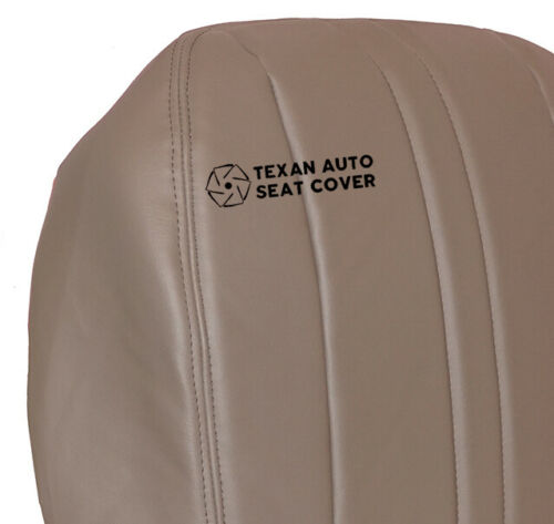 1997 to 2002 Chevy Express Driver Side Bottom Synthetic Leather Replacement Seat Cover Tan