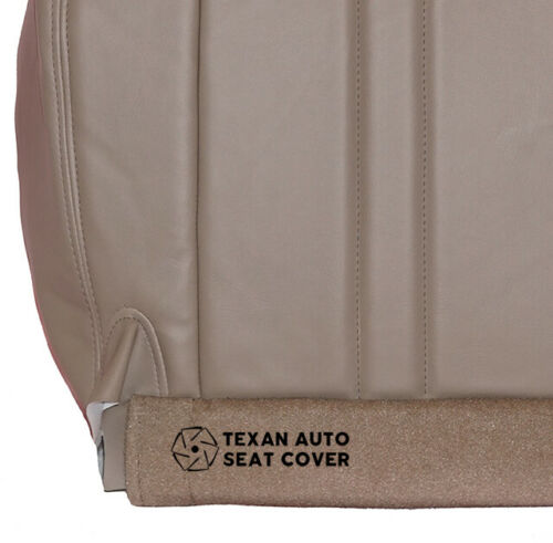 1997 to 2002 Chevy Express Driver Side Bottom Synthetic Leather Replacement Seat Cover Tan