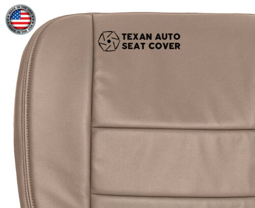 2003, 2004, 2005, 2006, 2007 Ford F250 F350 F450 F550 Lariat XLT, Crew Cab Driver Side Bottom Synthetic Leather Replacement Seat Cover Tan
