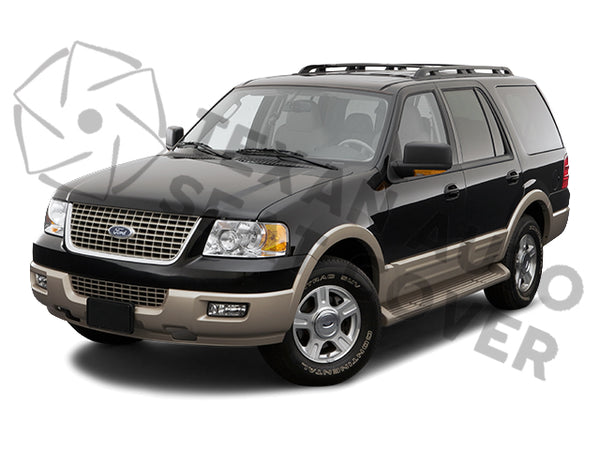 2003 to 2006 Ford Expedition Eddie Bauer. 4X4, 2WD, 4.6L, 5.4L Driver Lean Back Vinyl Seat Cover Tan